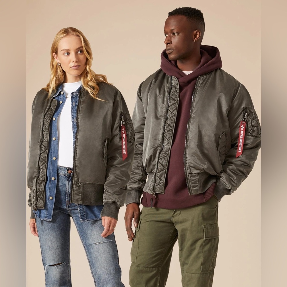 alpha industries military jacket xs